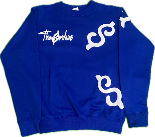 Blue White Thowsandaire Sweater