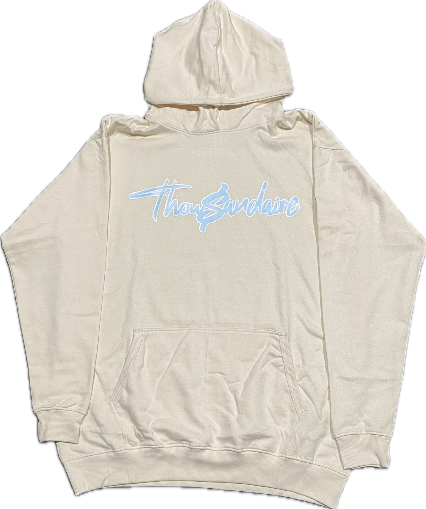 Thowsandaire Tan and blue hoodie