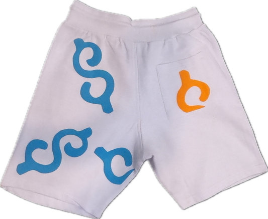 Sky Blue Orange Thowsandaire Shorts