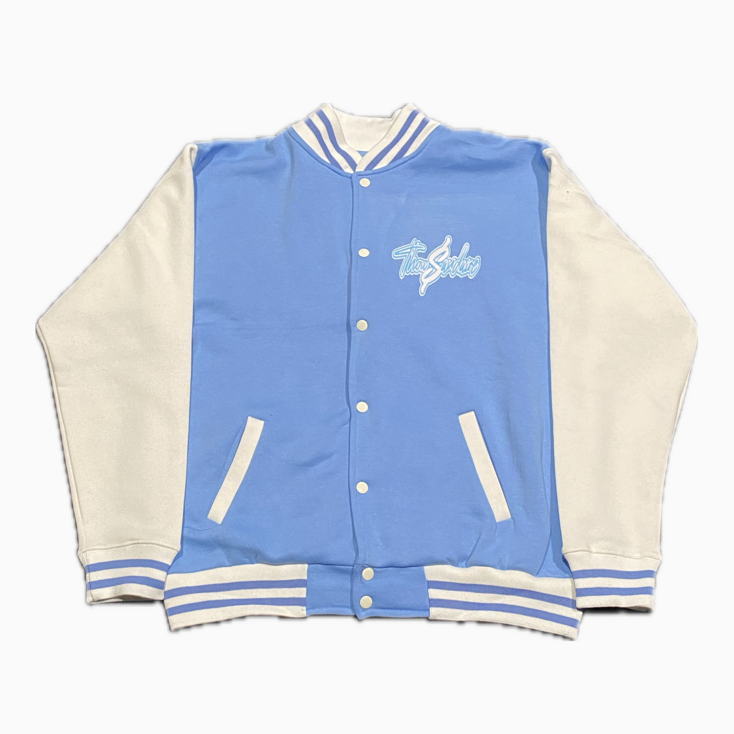 Thowsandaire  Sky Blue varsity Jacket