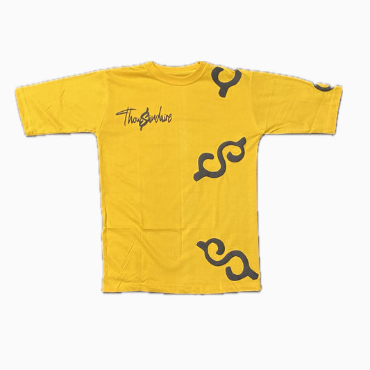 Yellow and black Thowsandaire Tee