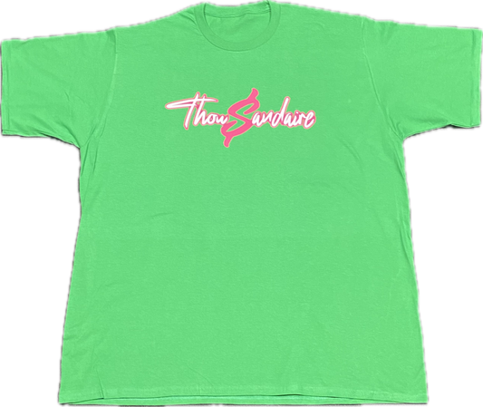 Thowsandaire Green and Pink t shirt